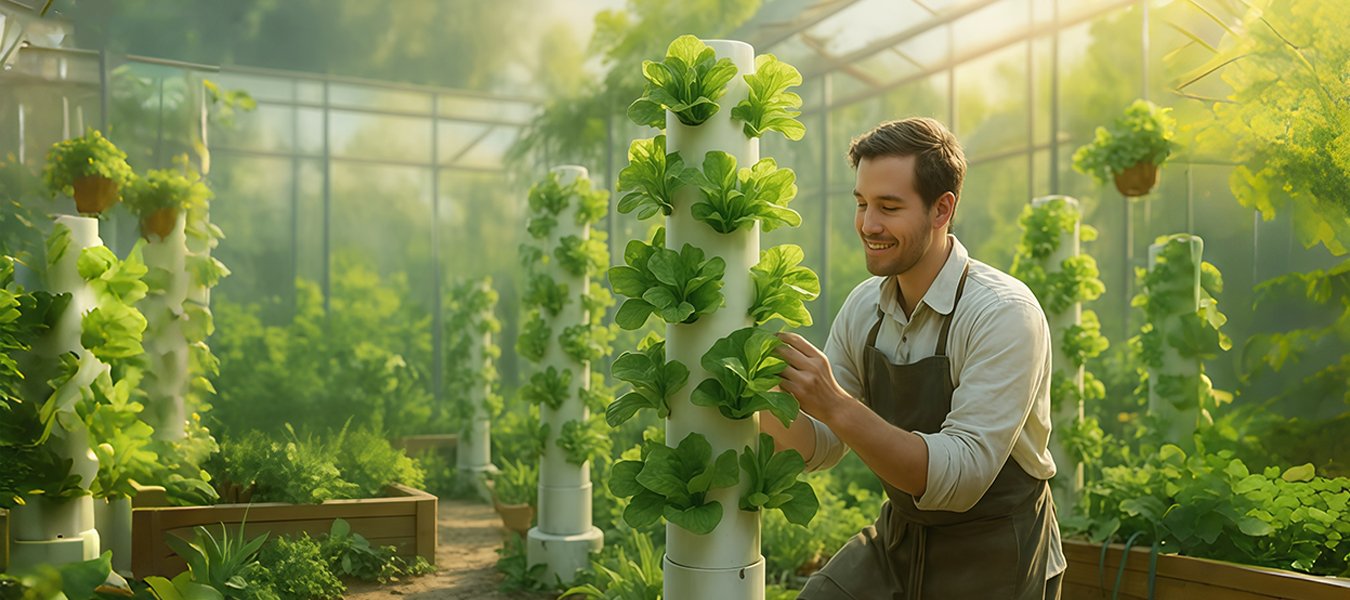 Hydroponic Tower Systems for Commercial & Vertical Farming