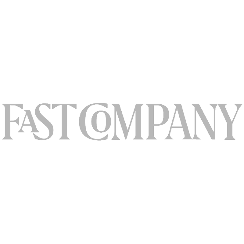Official light grey logo of Fast Company, a leading global business publication focused on innovation and design