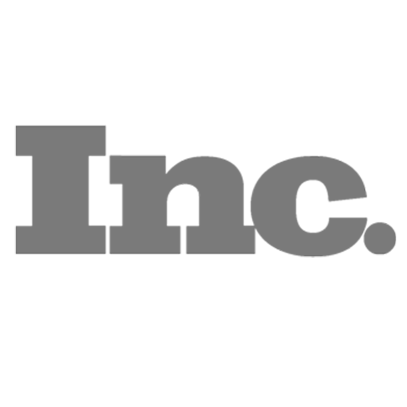 Official grey logo of Inc. Magazine, a leading U.S. publication for entrepreneurs and growing businesses